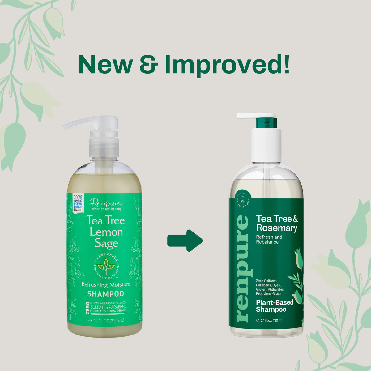 Tea Tree & Rosemary Refresh & Rebalance Shampoo Renpure