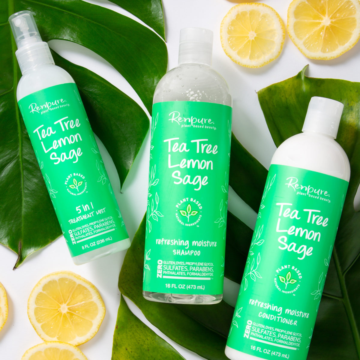 Tea Tree & Lemon Sage Refreshing Moisture Shampoo Renpure