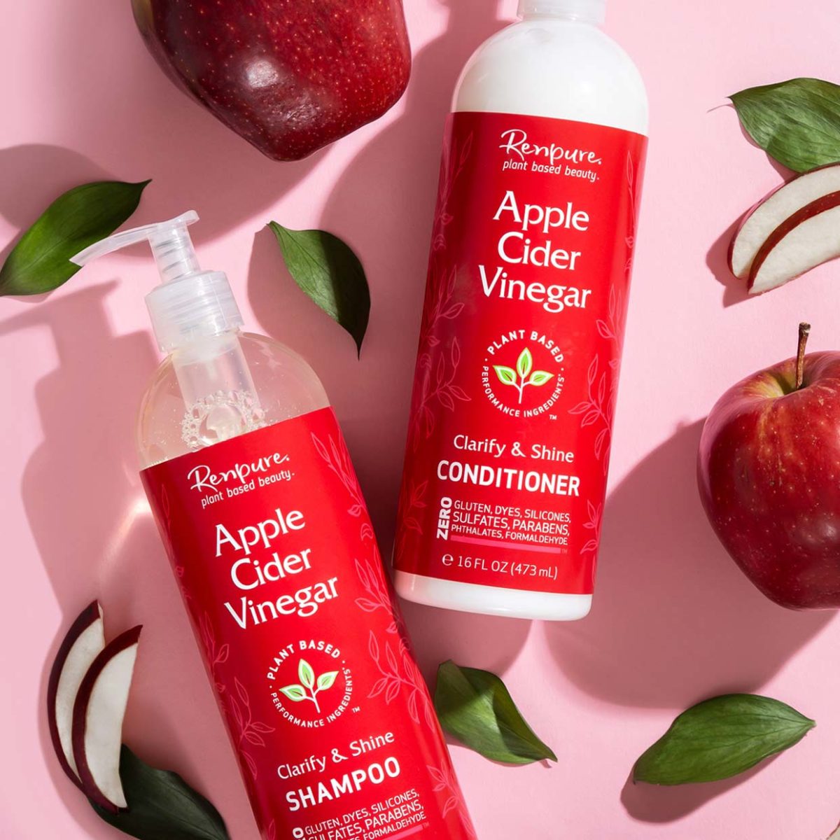 Apple Cider Vinegar Clarify + Shine Shampoo Renpure