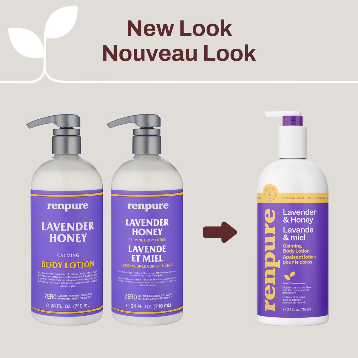 Lavender & Honey Calming Body Lotion Renpure