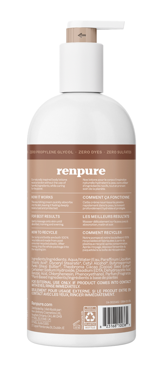 Cocoa Butter & Shea Moisturizing Body Lotion Renpure