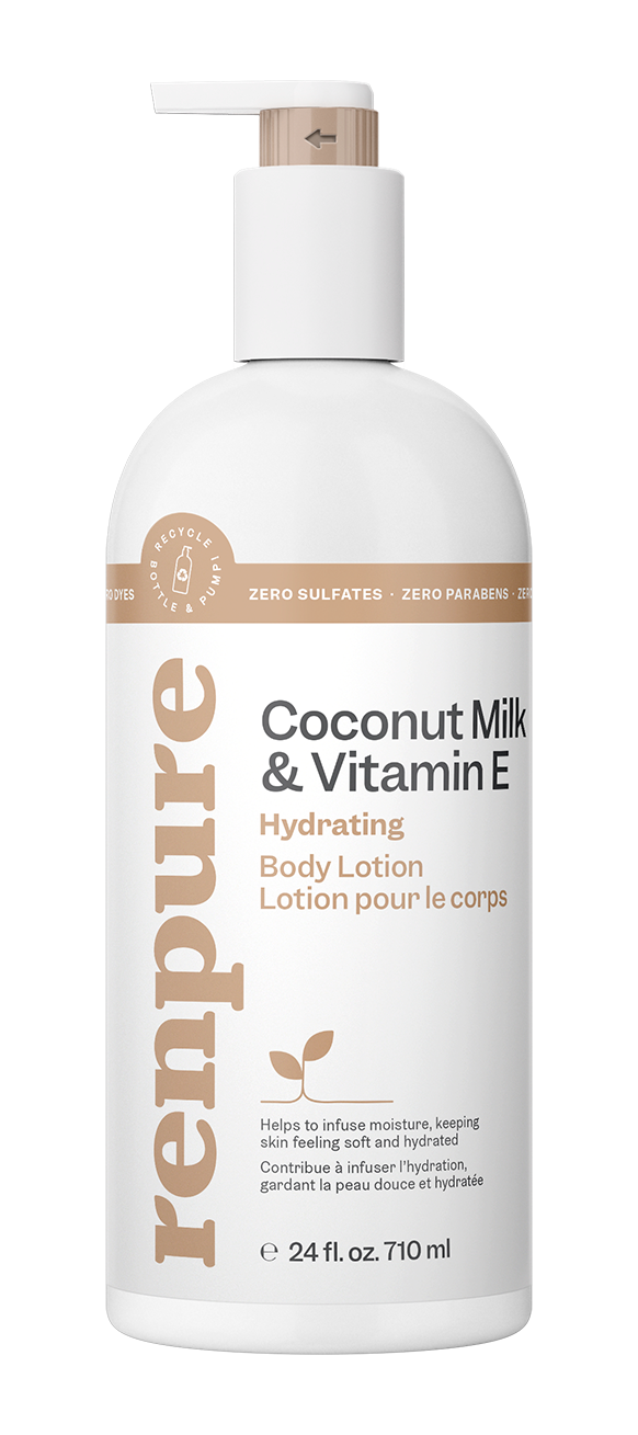 Nettoyant pour le corps hydratant de lait de coco & vitamine E de Renpure  710 mL 