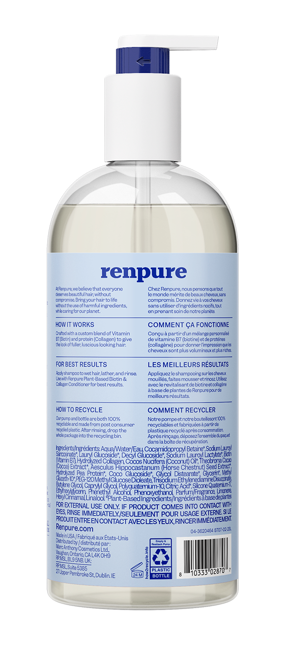 Renpure biotin and collagen shampoo deals